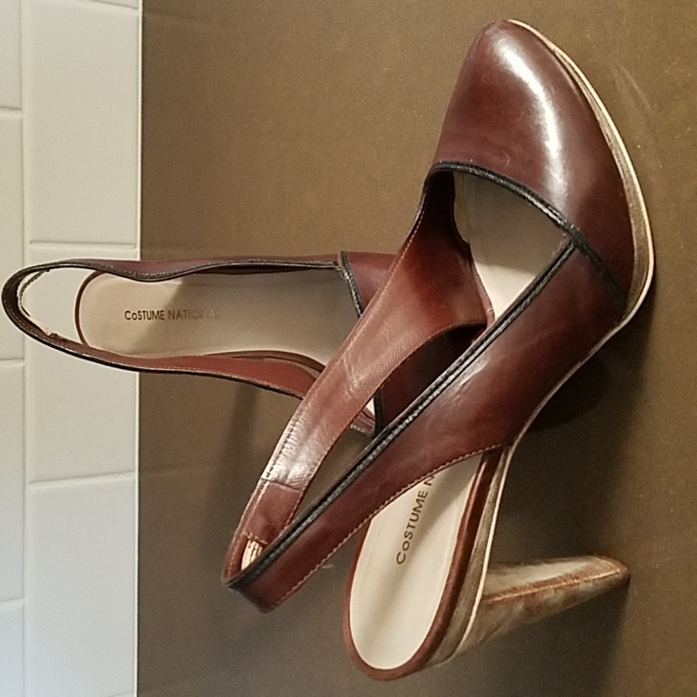 Costume National slingback heels.